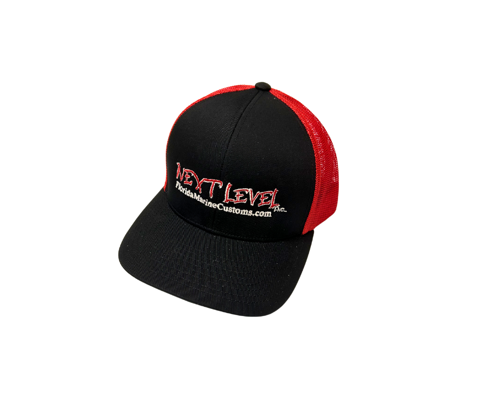 Next Level Hat Red/White/Black