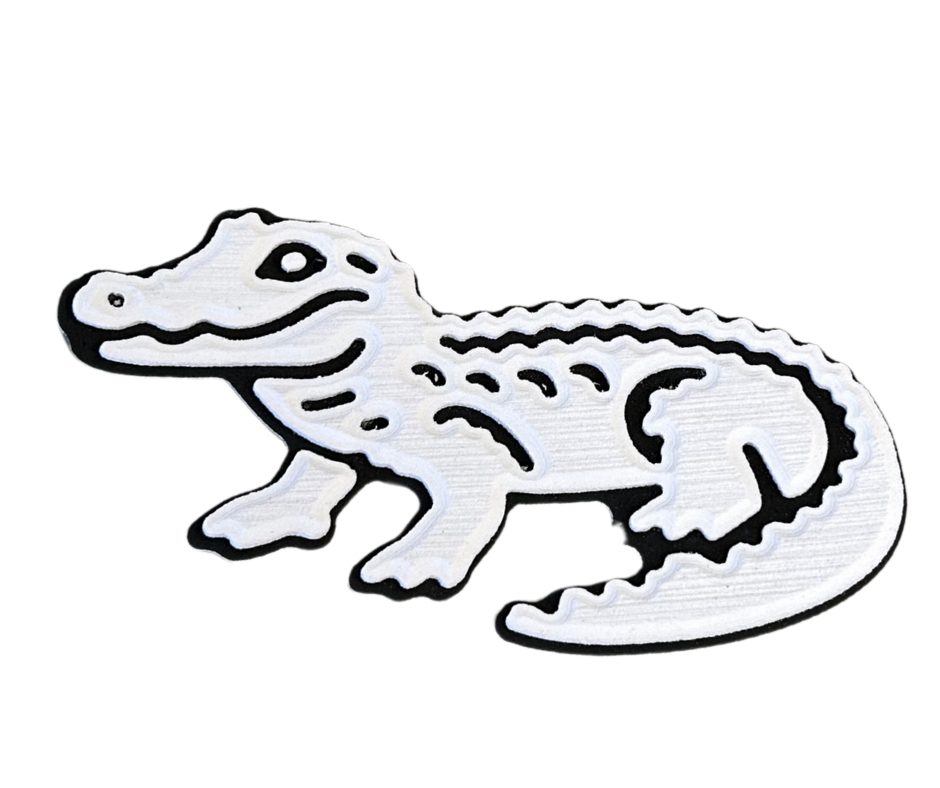 Next Level SeaDek® Alligator White over Black