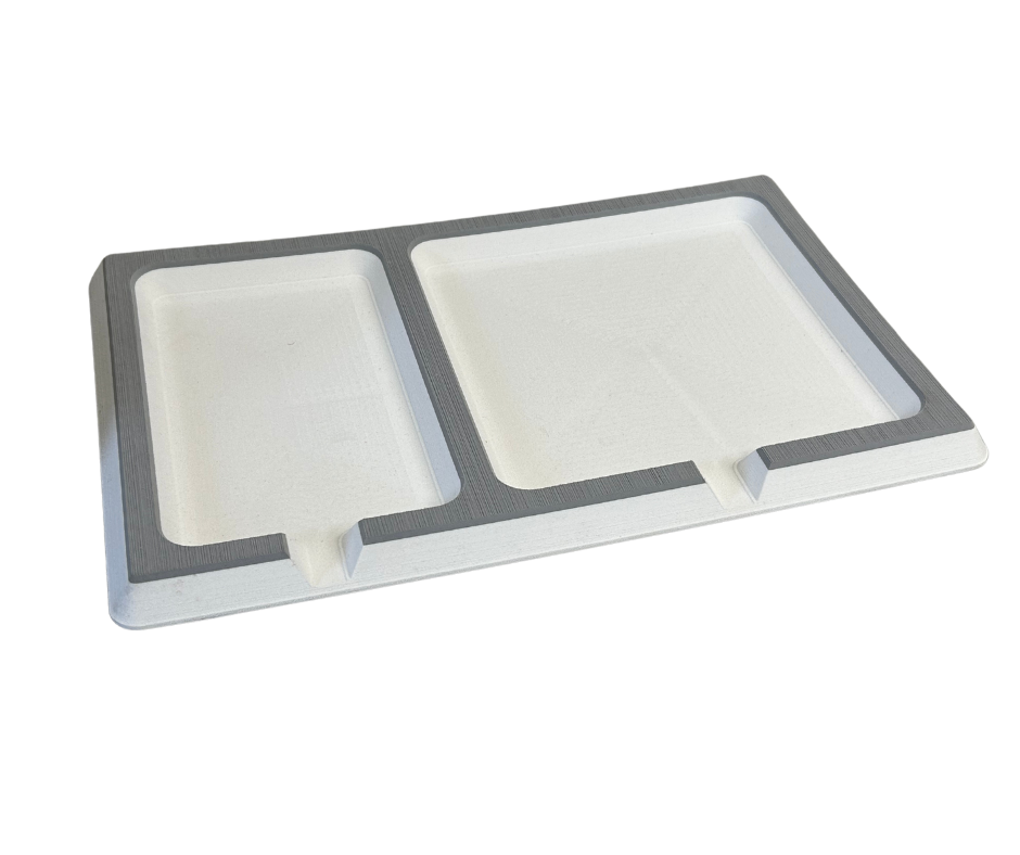 Next Level SeaDek® Double Dash Pad Storm Gray over White 20mm