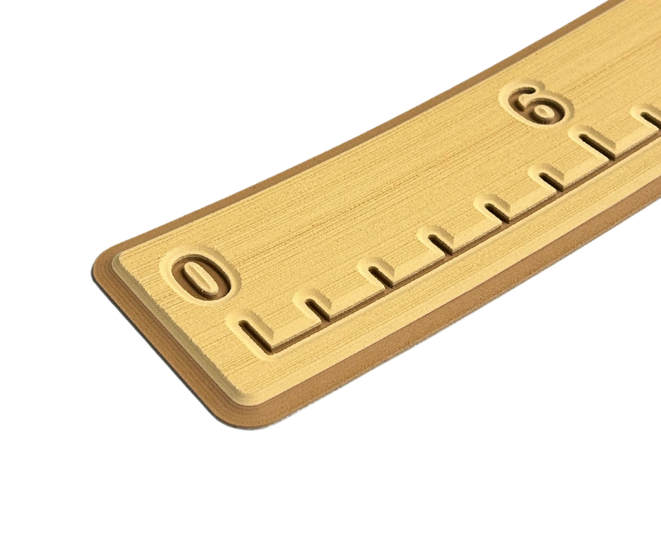 Next Level SeaDek® Fish Ruler Camel over Mocha