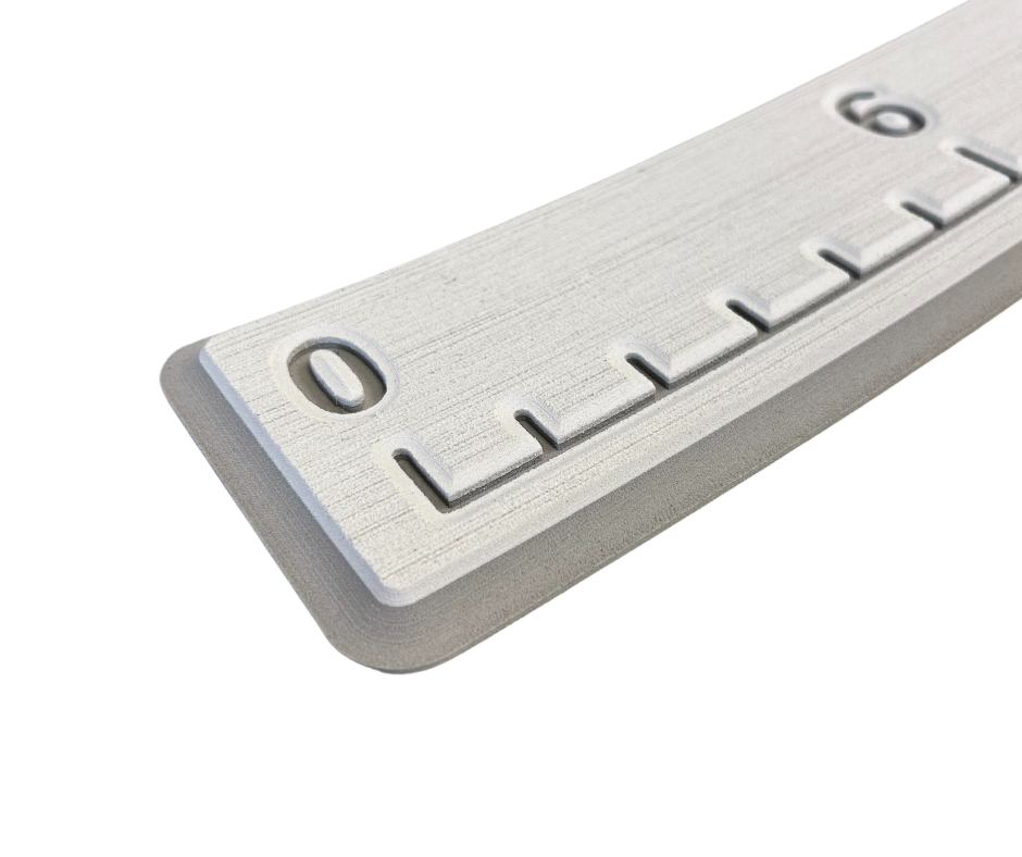 Next Level SeaDek® Fish Ruler Cool Gray over Moonrock
