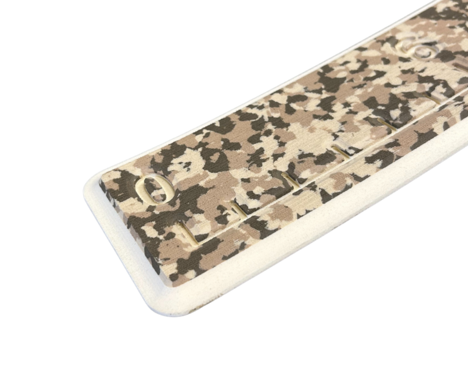 Next Level SeaDek® Fish Ruler Desert Camo over Beach Sand