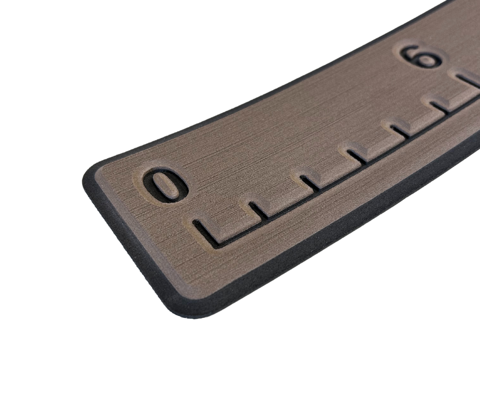 Next Level SeaDek® Fish Ruler Espresso over Black