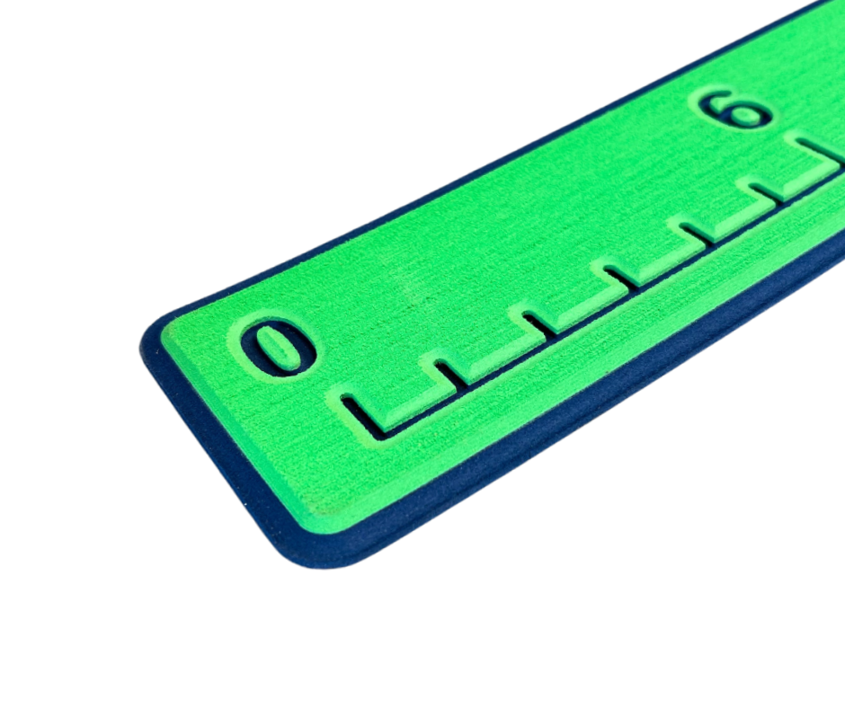 Next Level SeaDek® Fish Ruler Island Green over Navy Blue