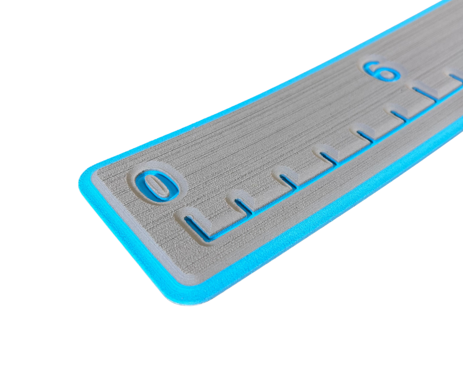 Next Level SeaDek® Fish Ruler Moonrock over Bahama Blue