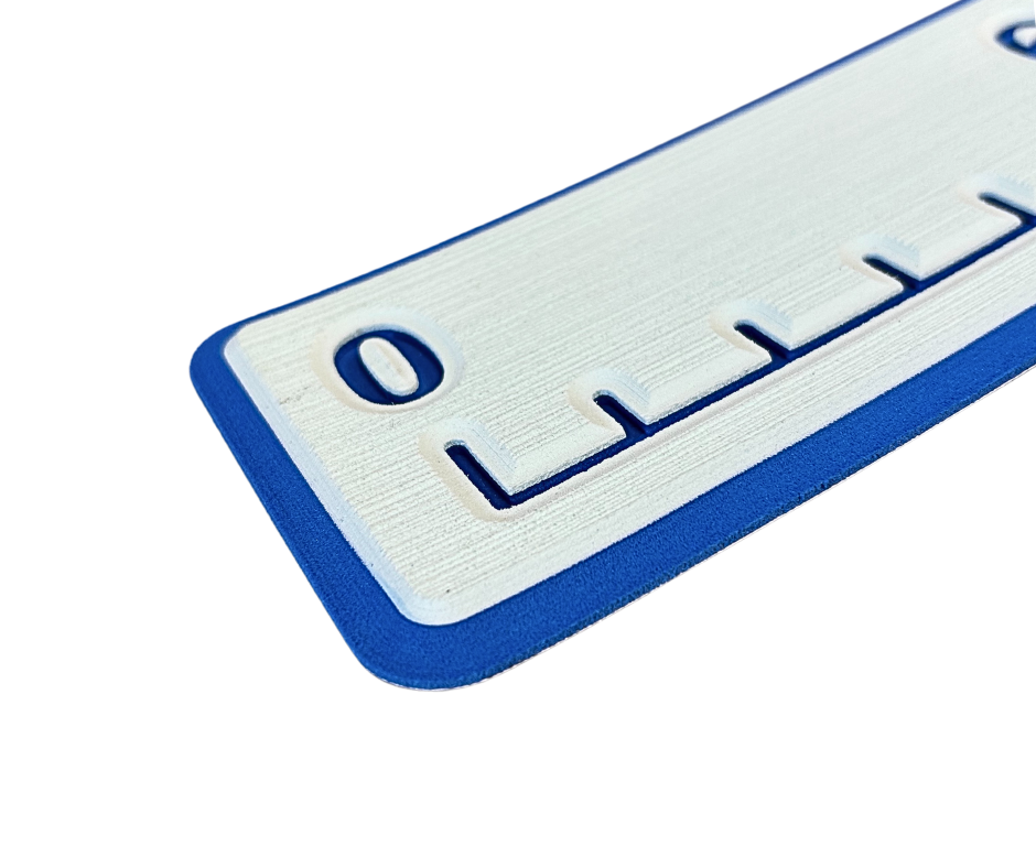 Next Level SeaDek® Fish Ruler Seafoam Green over Bimini Blue