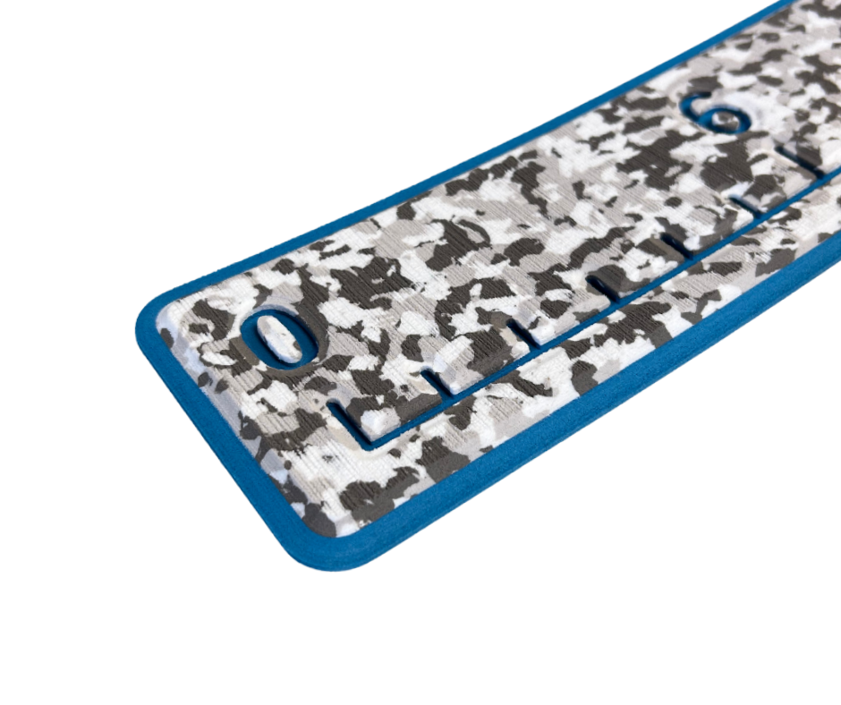 Next Level SeaDek® Fish Ruler Snow Camo over Teal