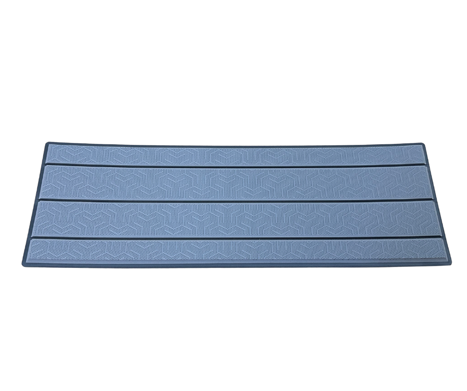 Next Level SeaDek® RV Step Pad Storm Gray over Black Teak Lines Tetripod