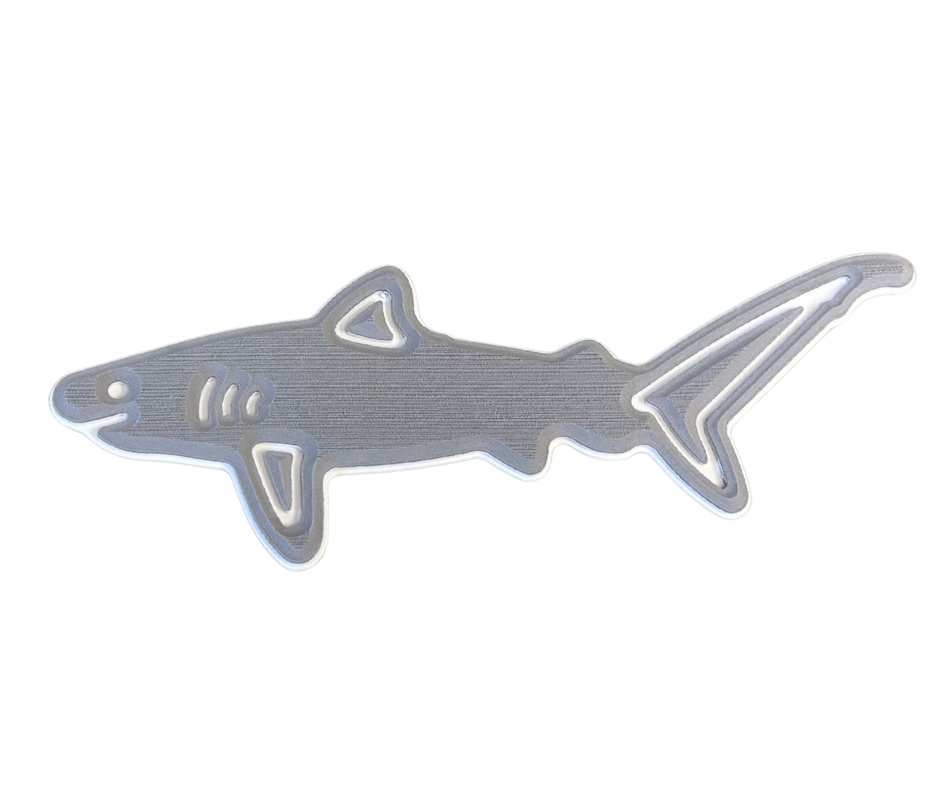 Next Level SeaDek® Shark Storm Gray over White