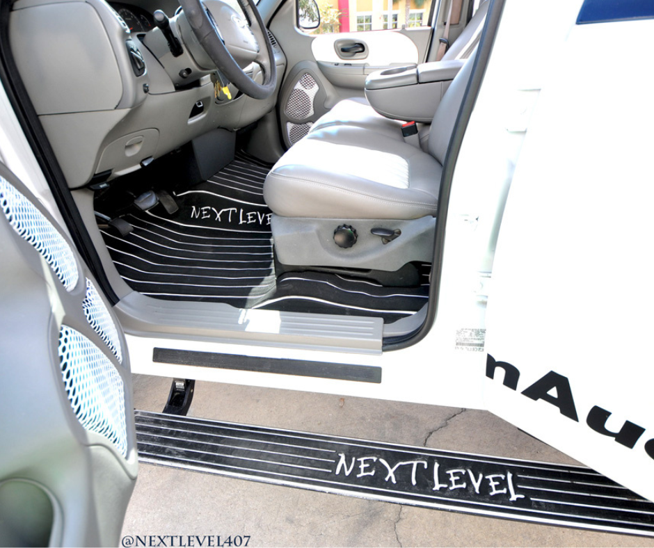 Next Level SeaDek® Truck Step Pad Black over White Logo