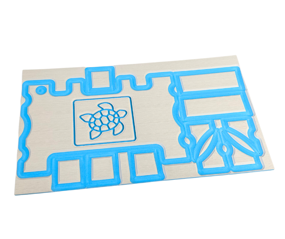 Next Level SeaDek® TurtleBox Kit Cool Gray over Bahama Blue (Turtle)