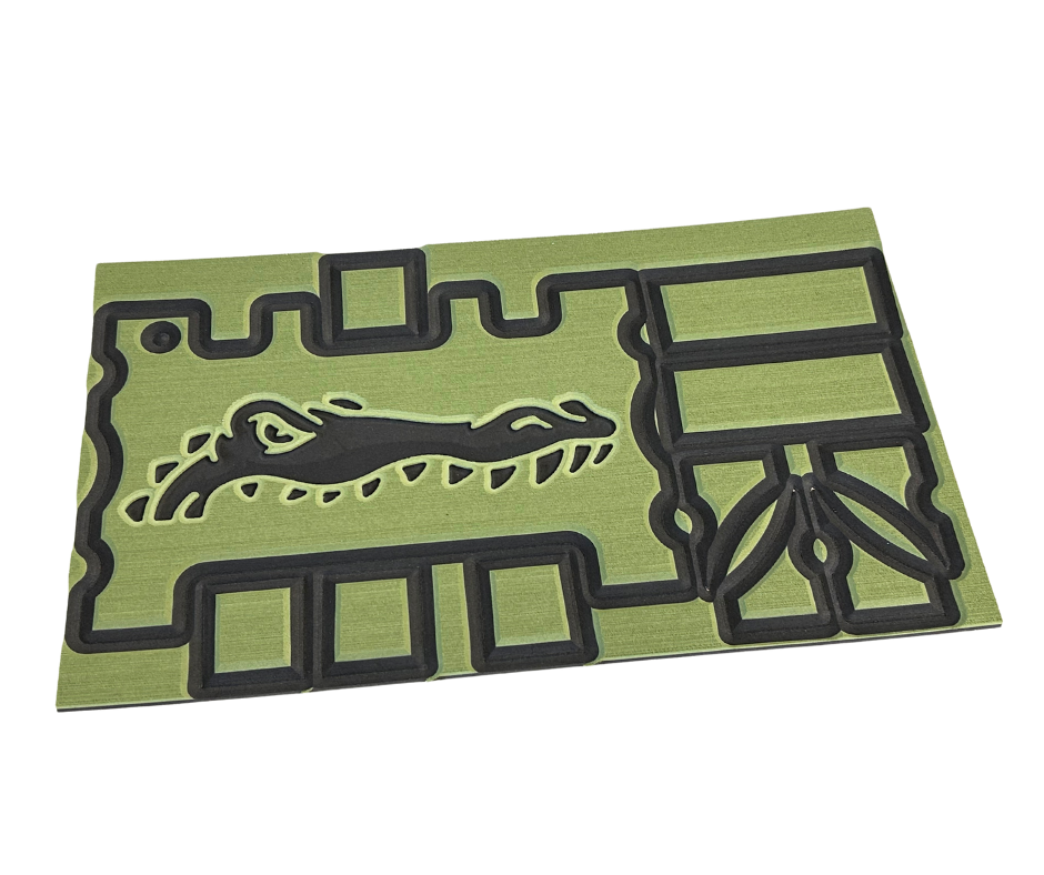 Next Level SeaDek® TurtleBox Kit Olive Green over Black (Gator)