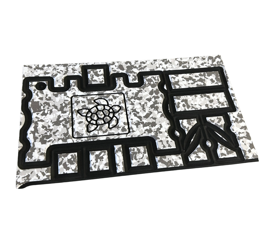 Next Level SeaDek® TurtleBox Kit Snow Camo over Black (Turtle)