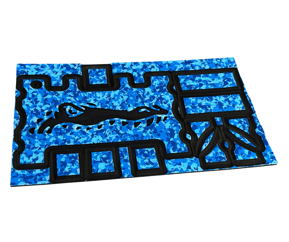 Next Level SeaDek® Turtle Box Kit Aqua Camo over Black (Gator)