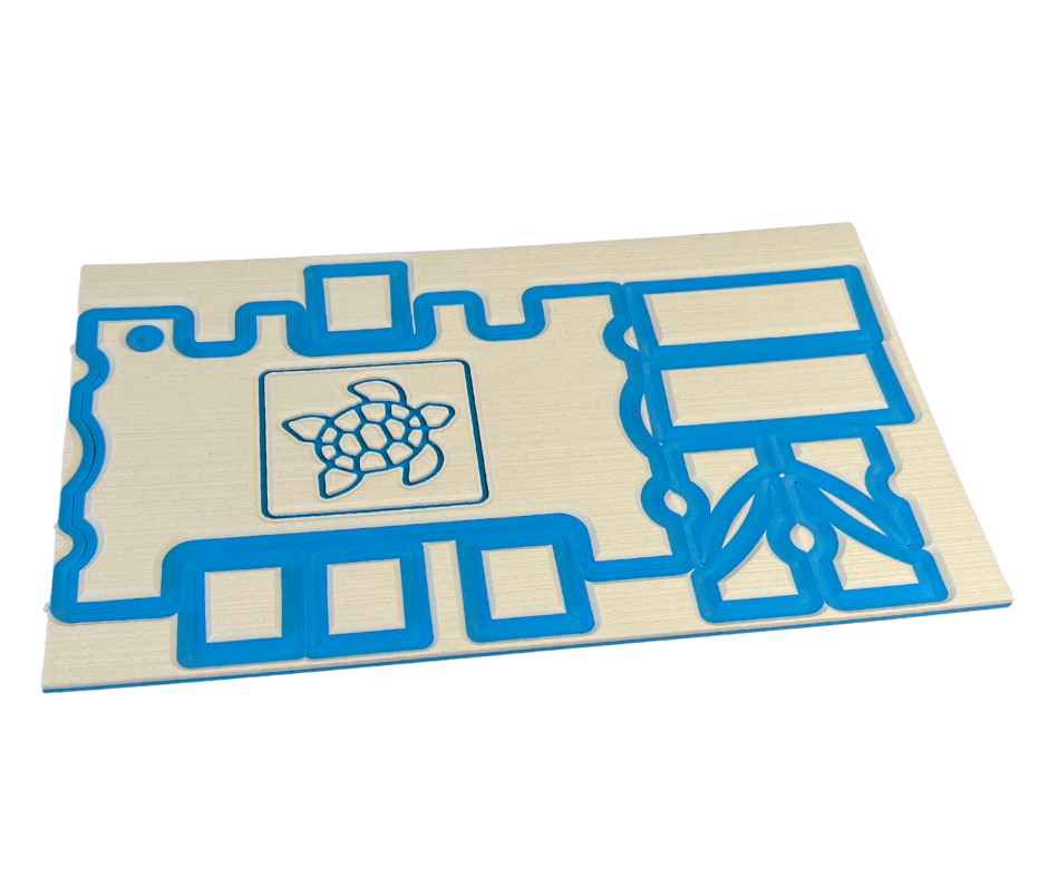 Next Level SeaDek® Turtle Box Kit Beach Sand over Bahama Blue (Turtle)
