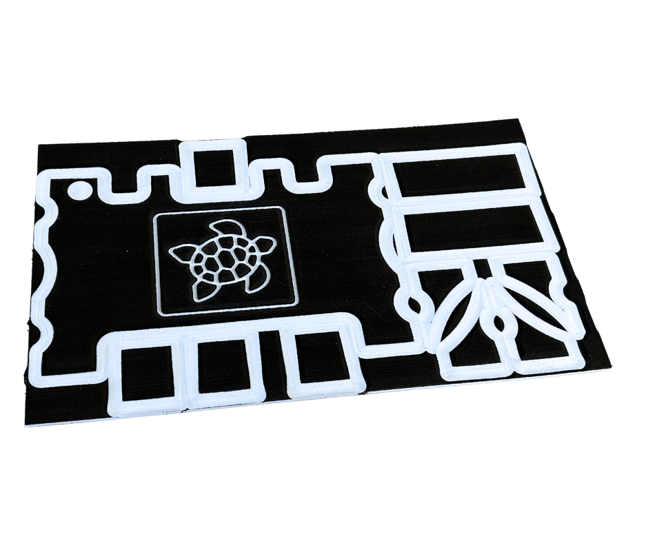 Next Level SeaDek® Turtle Box Kit Black over Caribbean Blue (Turtle)