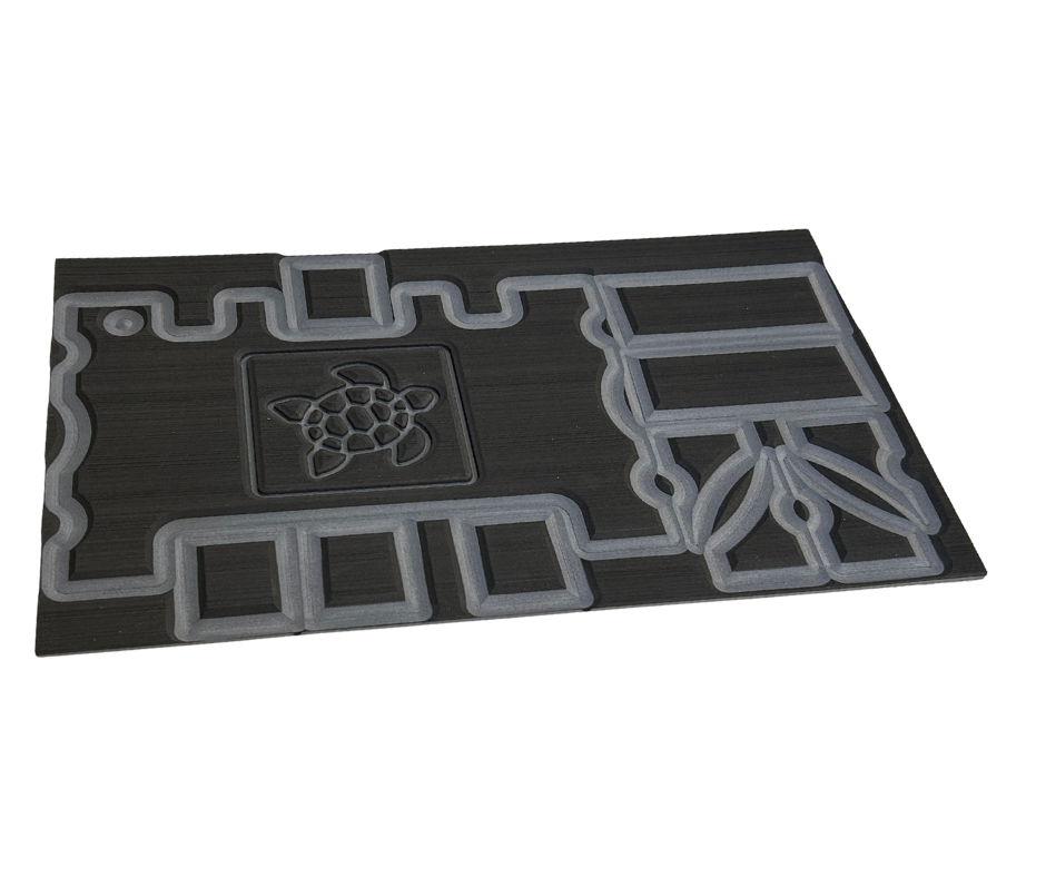Next Level SeaDek® Turtle Box Kit Black over Dark Gray (Turtle)
