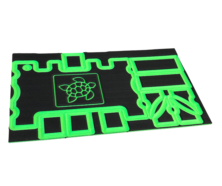 Next Level SeaDek® Turtle Box Kit Black over Island Green (Turtle)