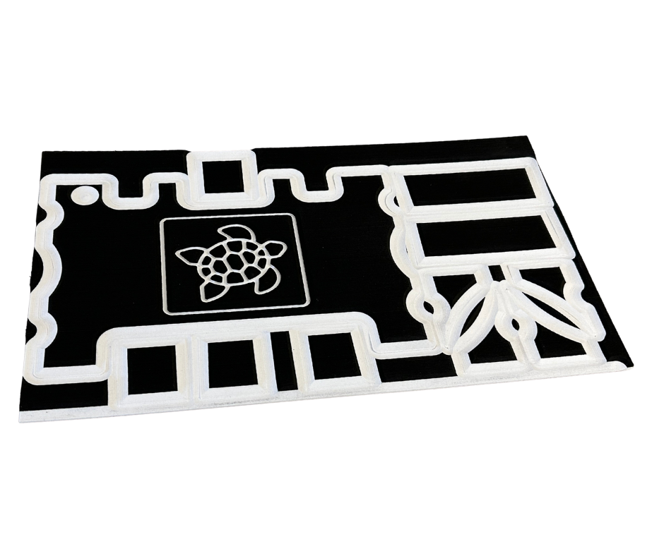 Next Level SeaDek® Turtle Box Kit Black over White (Turtle)