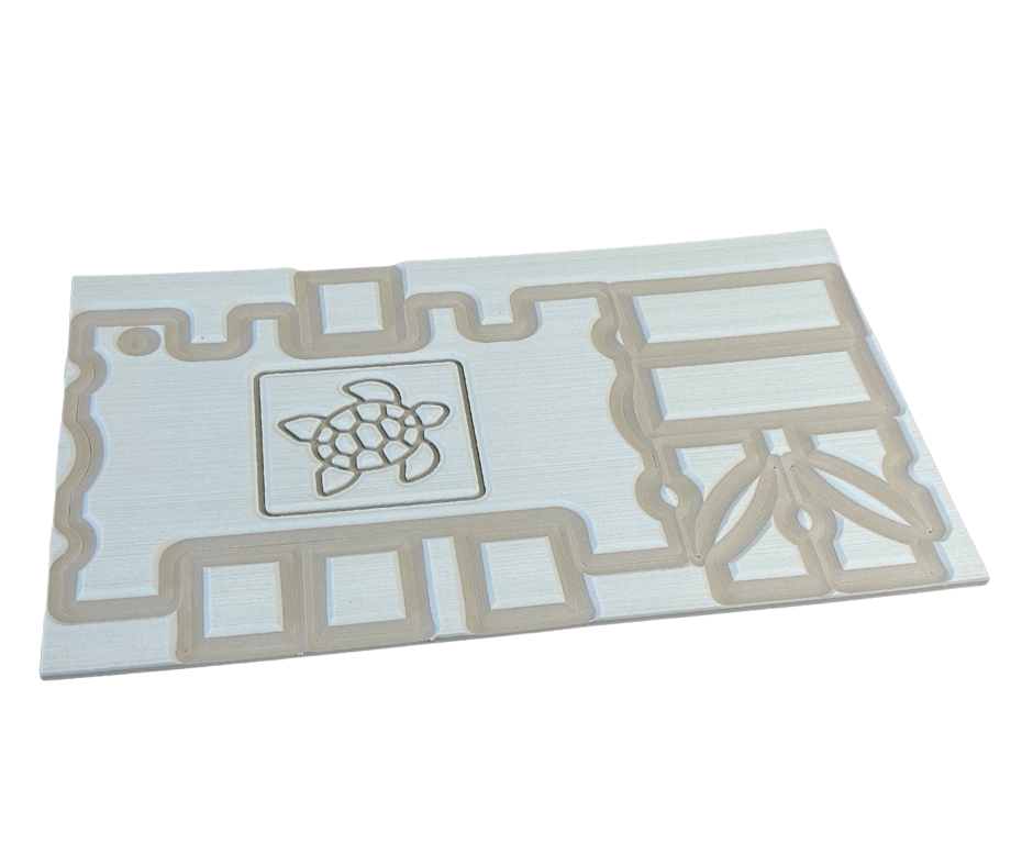 Next Level SeaDek® Turtle Box Kit Caribbean Blue over Cool Gray (Turtle)