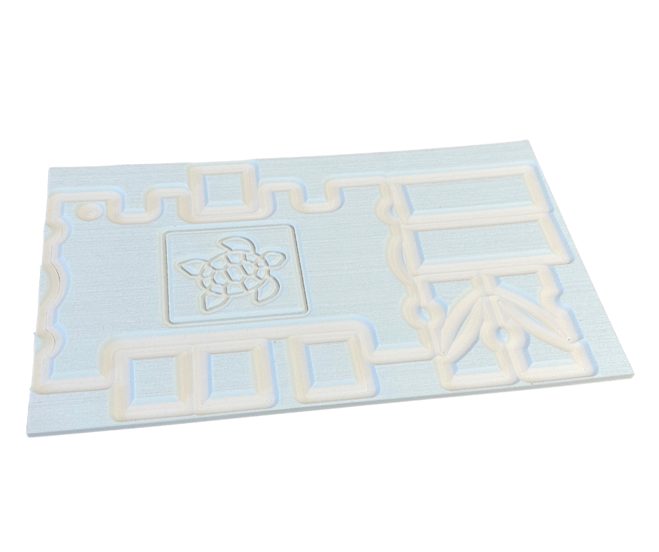 Next Level SeaDek® Turtle Box Kit Caribbean Blue over White (Turtle)