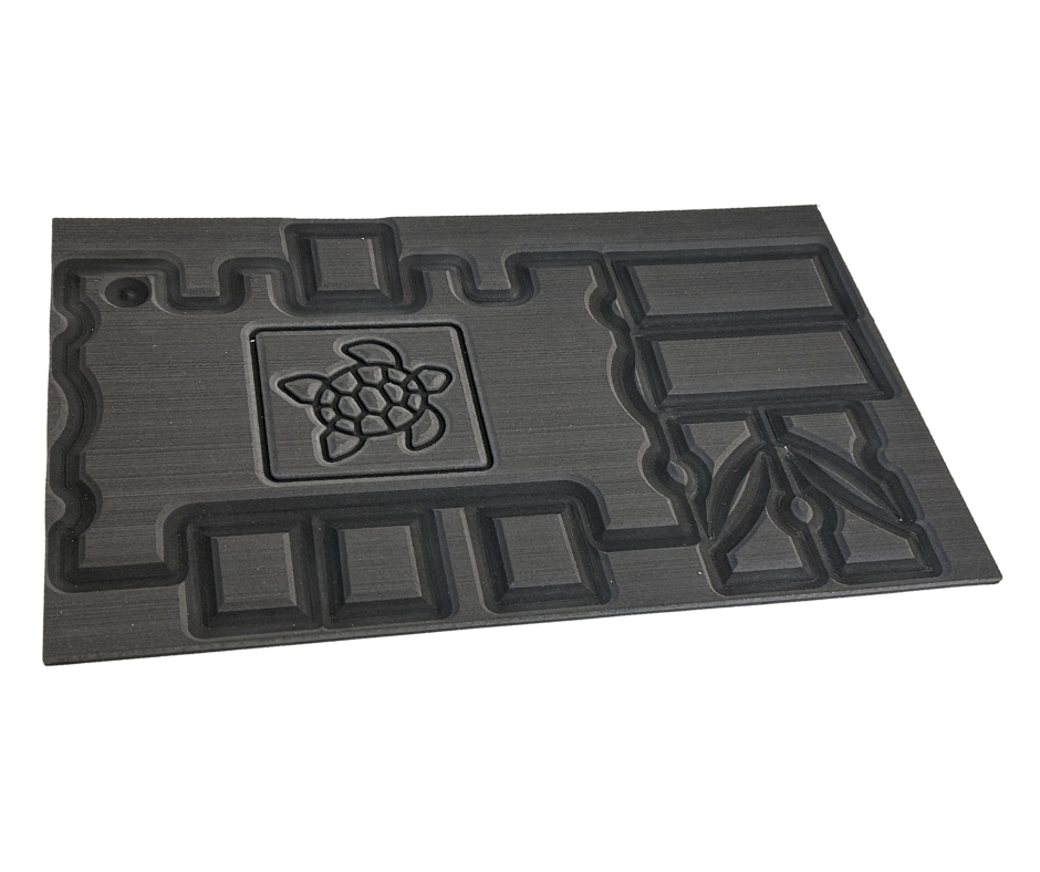 Next Level SeaDek® Turtle Box Kit Charcol over Black (Turtle)