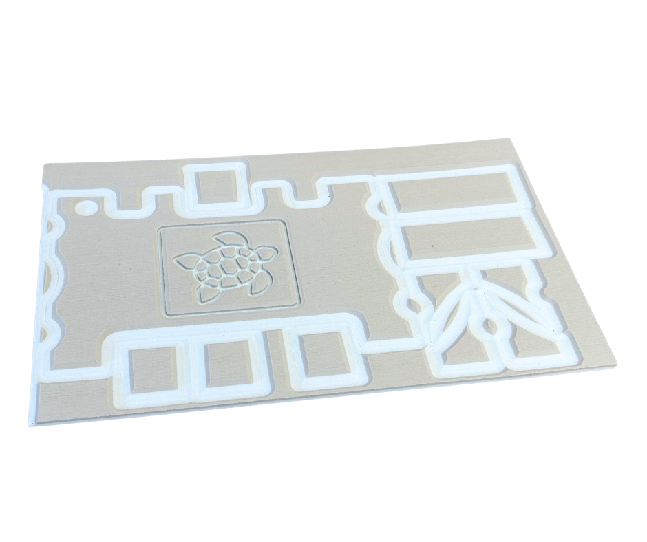 Next Level SeaDek® Turtle Box Kit Cool Gray over Caribbean Blue (Turtle)