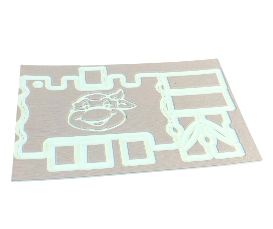 Next Level SeaDek® Turtle Box Kit Cool Gray over Seafoam Green (Ninja Turtle)