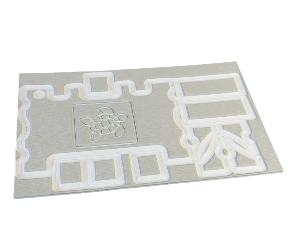 Next Level SeaDek® Turtle Box Kit Cool Gray over White (Turtle)