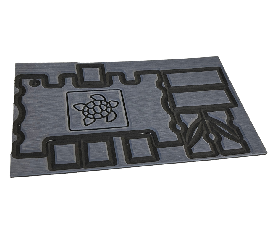 Next Level SeaDek® Turtle Box Kit Dark Gray over Black (Turtle)