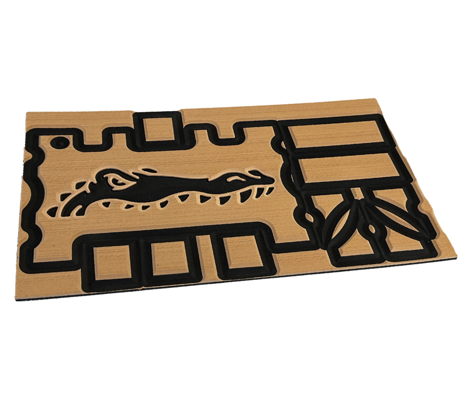Next Level SeaDek® Turtle Box Kit Mocha over Black (Gator)
