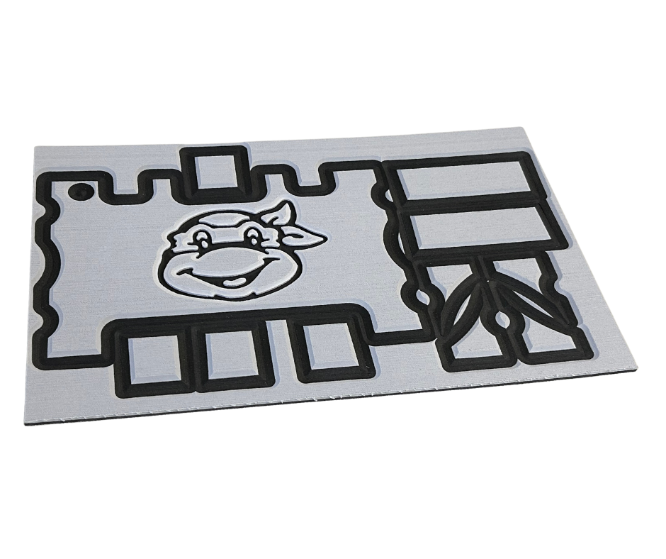 Next Level SeaDek® Turtle Box Kit Storm Gray over Black (Ninja Turtle)