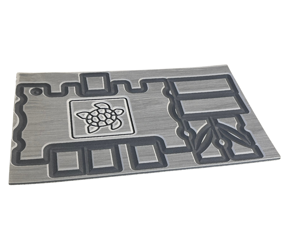 Next Level SeaDek® Turtle Box Kit Storm Gray over Dark Gray (Turtle-Laser)