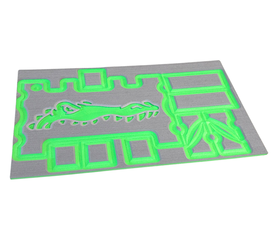 Next Level SeaDek® Turtle Box Kit Storm Gray over Island Green (Gator)