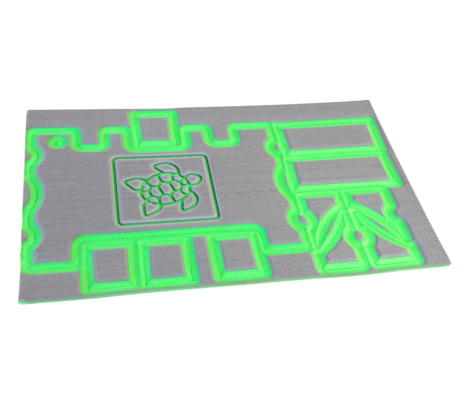 Next Level SeaDek® Turtle Box Kit Storm Gray over Island Green (Turtle)
