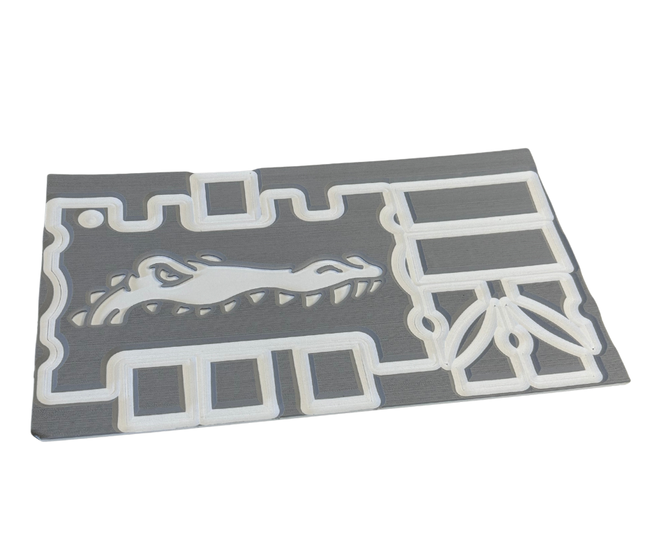 Next Level SeaDek® Turtle Box Kit Storm Gray over White (Gator)