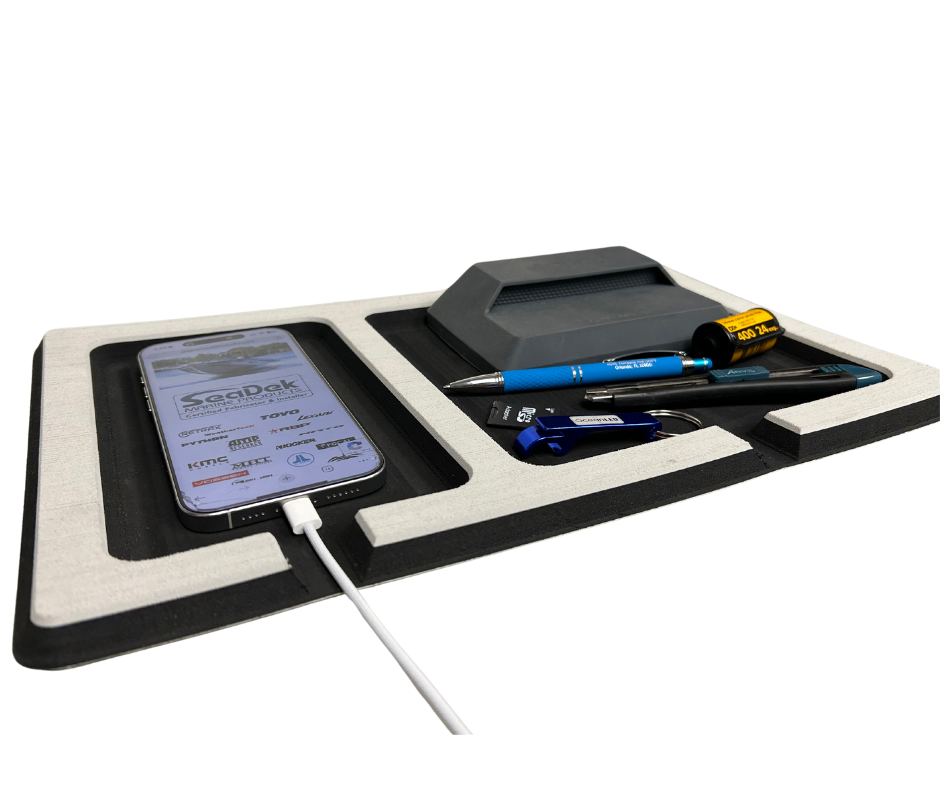 Next Level SeaDek® phone and stuff on  Double Dash Pad front