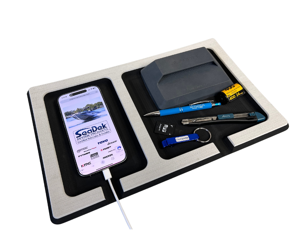 Next Level SeaDek® phone and stuff on  Double Dash Pad top