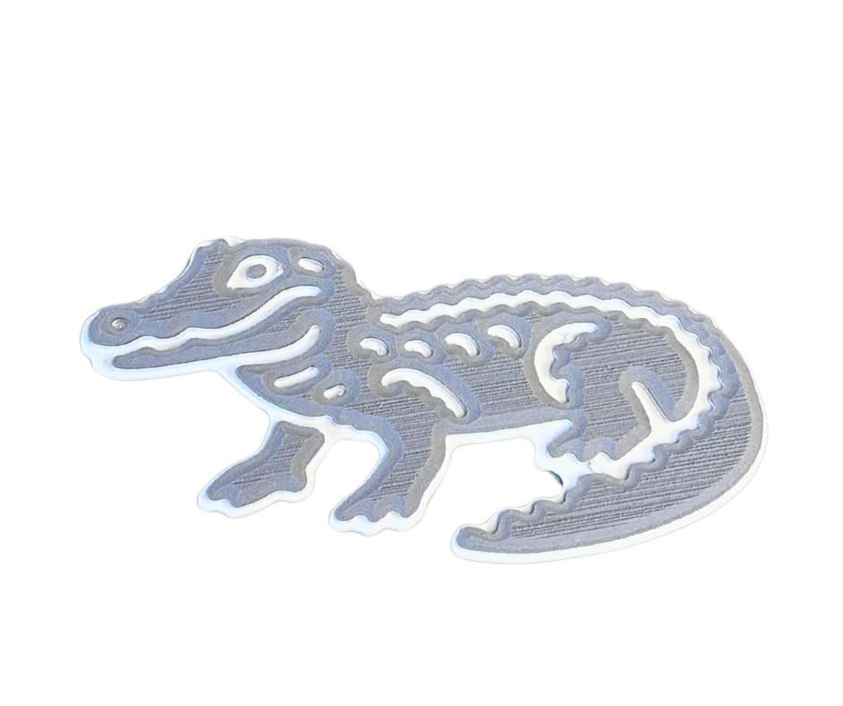 Next Level SeaDek® Alligator Cool Gray over White