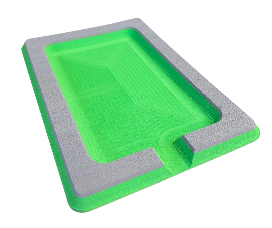 Next Level SeaDek® Dash Pad Storm Gray over Island Green