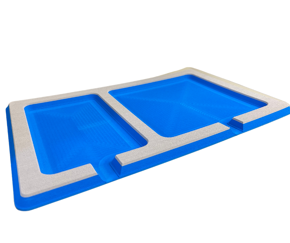Next Level SeaDek® Double Dash Pad Storm Gray over Bimini Blue