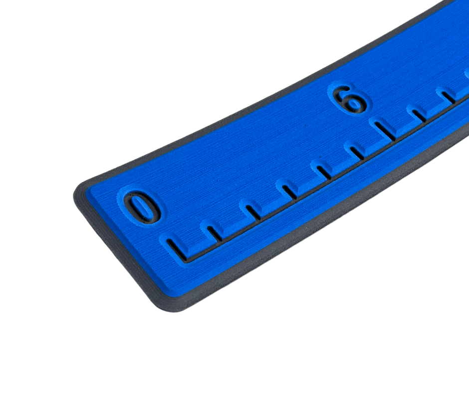 Next Level SeaDek® Fish Ruler Bimini Blue over Dark Gray