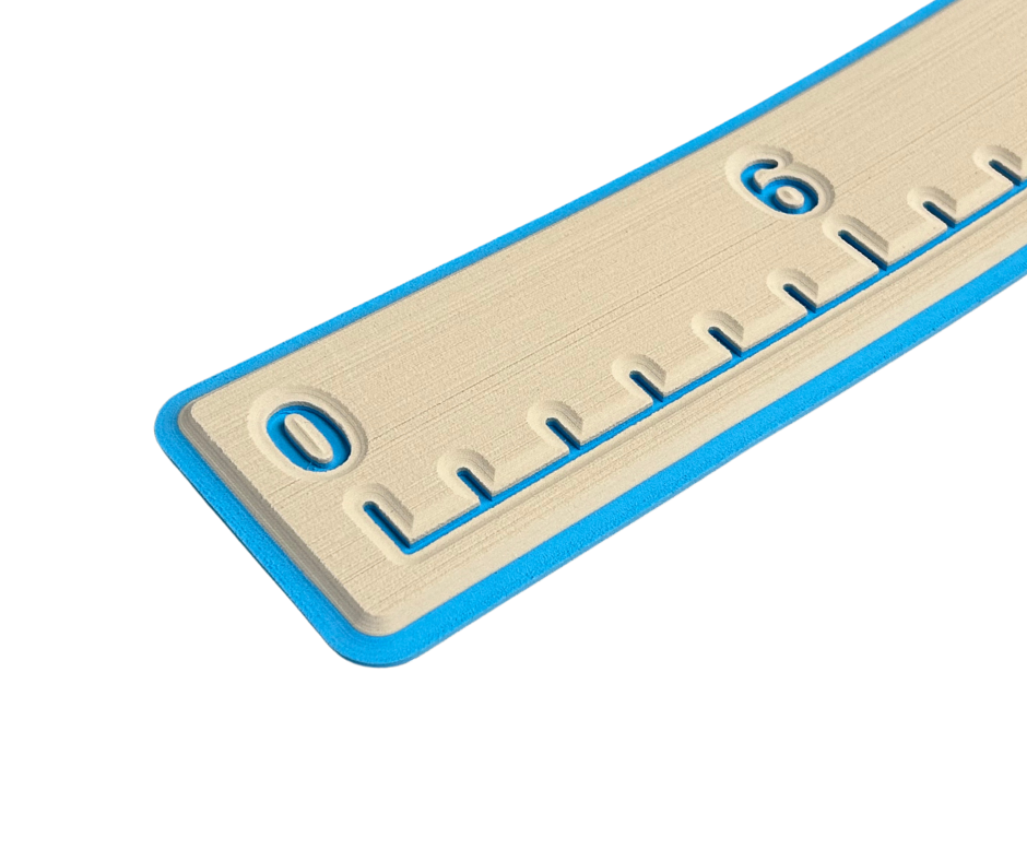 Next Level SeaDek® Fish Ruler Birch over Bahama Blue