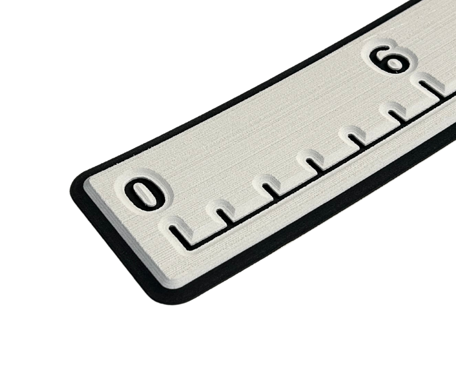 Next Level SeaDek® Fish Ruler Mica over Black