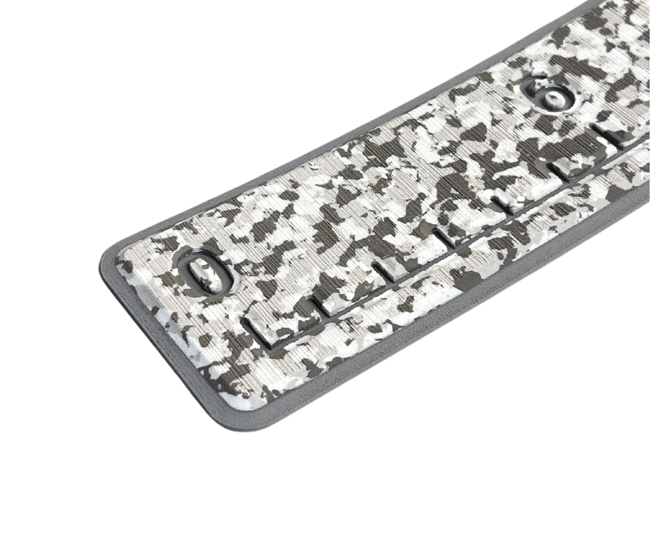 Next Level SeaDek® Fish Ruler Snow Camo over Storm Gray