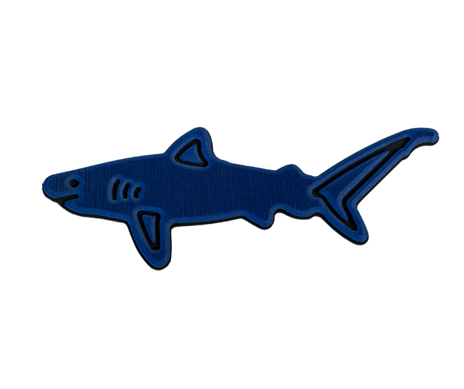 Next Level SeaDek® Shark Navy Blue over Black