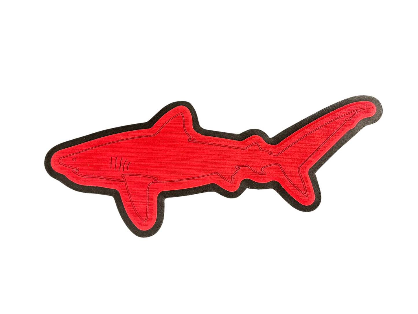 Next Level SeaDek® Shark Ruby Red over Black Laser