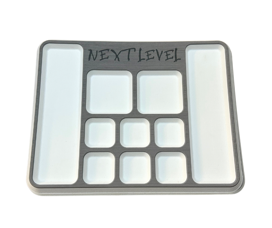 Next Level SeaDek® Tackle Pad Storm Gray over White