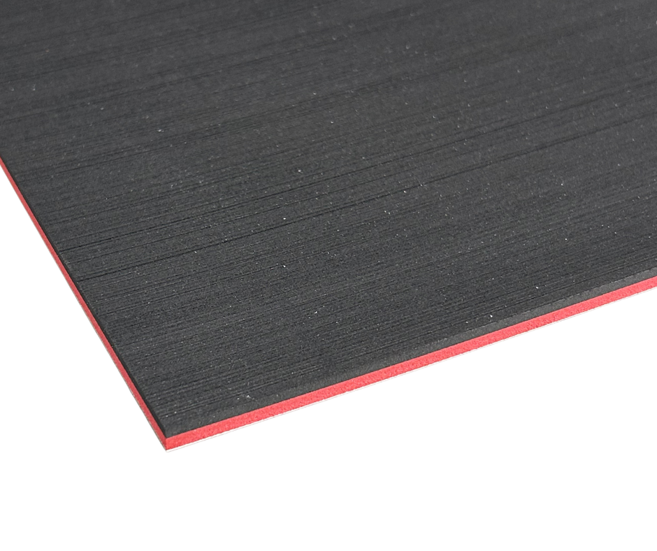 Next Level SeaDek® Tile Black over Ruby Red