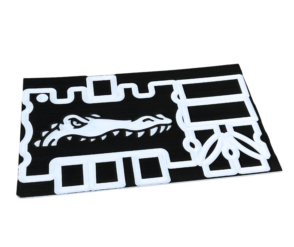 Next Level SeaDek® Turtle Box Kit Black over Caribbean Blue (Gator)